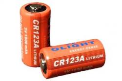 Картинка Батарея литиевая Olight CR123A 3.0v 1500mAh