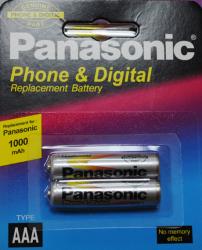 Картинка Аккумулятор AAA Panasonic 1000 mAh