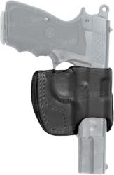 Картинка Кобура Front Line поясная компактная, кожа, для Glock 19, 23, 32 ц:черный
