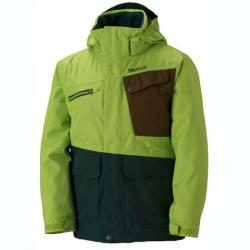 Картинка Marmot Boy's Cooper Jacket куртка для парней green camo/brown moss p.M