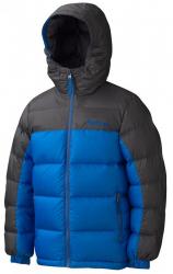 Картинка Marmot Boy's Guides Down Hoody куртка детская peak blue/slate grey р.M