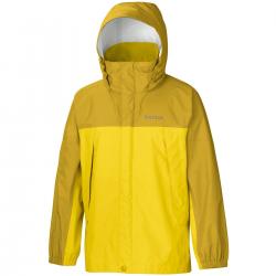 Картинка Marmot Boy's PreCip Jacket куртка для парней yellow vapor/green mustard р.XL