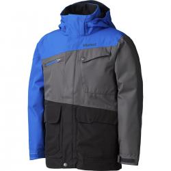 Картинка Marmot Boy's Space Walk Jacket куртка для парней black/peak blue р.L