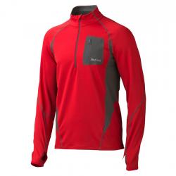 Картинка Marmot Elance 1/2 Zip LS куртка мужская team red/slate grey p.M