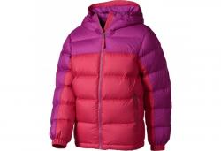 Картинка Marmot Girl's Guides Down Hoody куртка для девочек pink rock/beet purple p.L