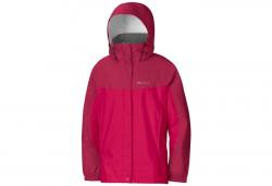 Картинка Marmot Girl's PreCip Jacket куртка для девочек raspberry/dark raspberry р.S