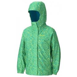 Картинка Marmot Girl's Summer Storm Jacket куртка для девочек blue lime swirl р.M