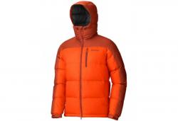 Картинка Marmot Guides Down Hoody куртка мужская sunset orange-orange rust р.S