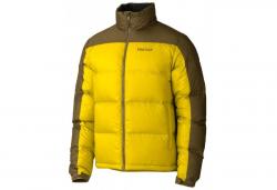 Картинка Marmot Guides Down Sweater куртка мужская green mustard/brown moss р.L