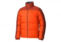 Картинка Marmot Guides Down Sweater куртка мужская sunset orange-orange rust р.L