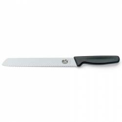 Картинка Нож кухонный Victorinox, для хліба, чорний
