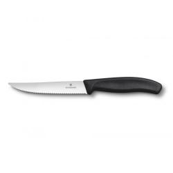 Нож кухонный Victorinox SwissClassic, серрейтор, 2 шт, чорний, блістер (6.7933.12B)