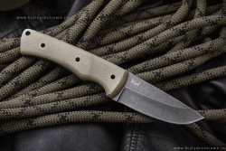 Картинка Нож Kizlyar Supreme Kid серый 440C, рукоятка G10 бежевая