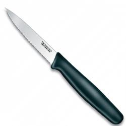 Картинка Нож кухонный Victorinox с волнистым лезвием,чёрный