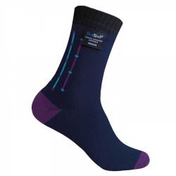 Носки водонепроницаемые DexShell Waterproof Ultra Flex Socks (XL)носки водонепроницаемые (черно-фиолетовые) (DS653NVYJACXL)