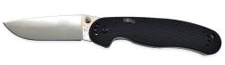 Картинка Нож Ontario RAT Folder Assist - Satin, пряма РК, чорна G-10 рукоять, 12,7 см клинок