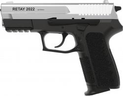 Пистолет стартовый Retay 2022, 9мм. ц:chrome (1195.06.12)