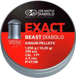 Картинка Пули пневматические JSB Diabolo Exact Beast, 4,52 мм , 1,05 гр. (200шт/уп)