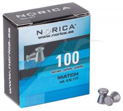 Пули пневматические Norica Match, 4,5 мм , 100 шт/уп, 0,48г (1665.12.21)