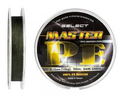 Шнур Select Master PE 100m 0.12мм 15кг темн.-зел. (1870.01.43)