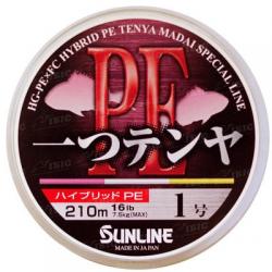 Шнур Sunline Hitotsu Tenya PE 210м #0.8/0.164мм 12LB/5.6кг (1658.01.97)