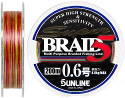 Картинка Шнур Sunline Super Braid 5 200m #0.6/0.128мм 4кг