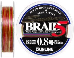Картинка Шнур Sunline Super Braid 5 200m #0.8/0.148мм 5.1кг