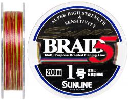 Шнур Sunline Super Braid 5 200m #1.0/0.165мм 6.1кг (1658.05.84)