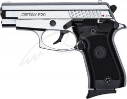Картинка Стартовый пистолет Retay F29, 9мм. ц:nickel