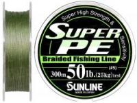 Шнур Sunline Super PE 300м 0,37мм 50Lb/25кг (темно-зеленый)