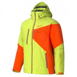 Картинка Marmot OLD Tower Three Jacket куртка мужкая green lime-sunset orange р.S