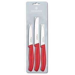 Картинка Набор кухонных ножей Victorinox SwissClassic, червоний