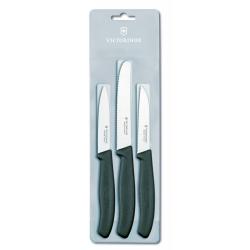 Набор кухонных ножей Victorinox SwissClassic, чорний (6.7113.3)