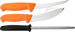 Картинка Набор Morakniv Hunting Set Orange 2 Knives+Sharpener
