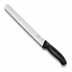 Нож  для нарізання скибочками Victorinox SwissClassic 25cm, чорний (6.8223.25)