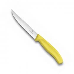 Картинка Нож кухонный Victorinox для піци, жовтий