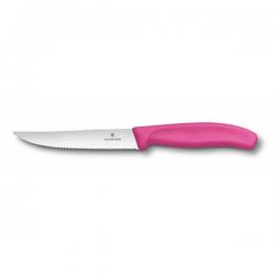 Картинка Нож кухонный Victorinox для піци, рожевий