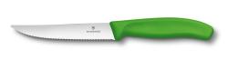 Картинка Нож кухонный Victorinox для піци зелений