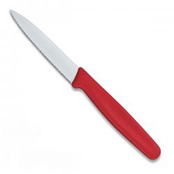 Нож кухонный Victorinox з хвилястим лезом, червоний  нейлон (5.0731)