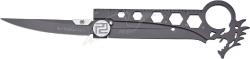 Нож Artisan Dragon Grey AUS-8, Steel Handle (1606-GY)