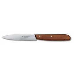 Картинка Нож Victorinox paring knife, серрейтор, дерев'яна ручка, в блістері