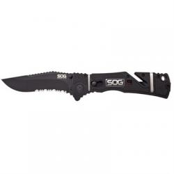 Нож SOG Zoom Black Blade, полусеррейтор (1258.01.57)