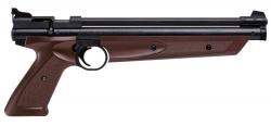 Пневматический пистолет Crosman American Classic, коричневий, к. 4,5 мм (P31377BR)