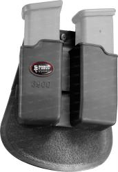 Подсумок Fobus для двух магазинов Glock 17/19, с поясным фиксатором, поворотный (2370.23.58)