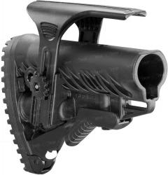 Картинка Приклад FAB Defense для М16/AR15 с регул. щекой ц:black