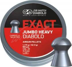 Пули пневм JSB Diabolo Exact Jumbo Heavy 5,52 мм 1,175 гр. (250 шт/уп) (546287-250)
