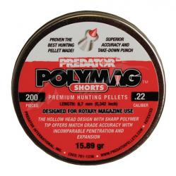 Пули пневм JSB Polymag Shorts, 5,5 мм , 1,03 г, 200 шт/уп (1011-01-200)