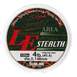 Картинка Леска Sunline Troutist Area LE Stealth 100m #0.8/0.148mm 2кг