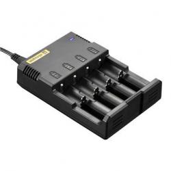 Зарядное устройство Nitecore I4 charger с адаптером 12V для авто зарядки  (2370.15.71)