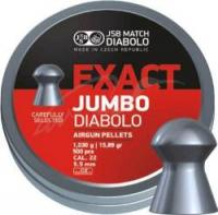 Пули пневм JSB Exact Jumbo, 5,51 мм , 1,03 г, 500 шт/уп